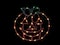 14" Lighted Jack-O-Lantern Halloween Double Sided Window Silhouette Decoration